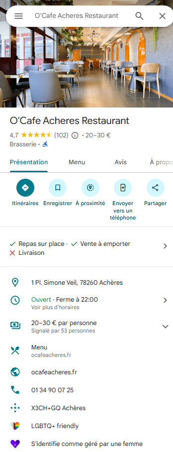 Fiche Google Après
