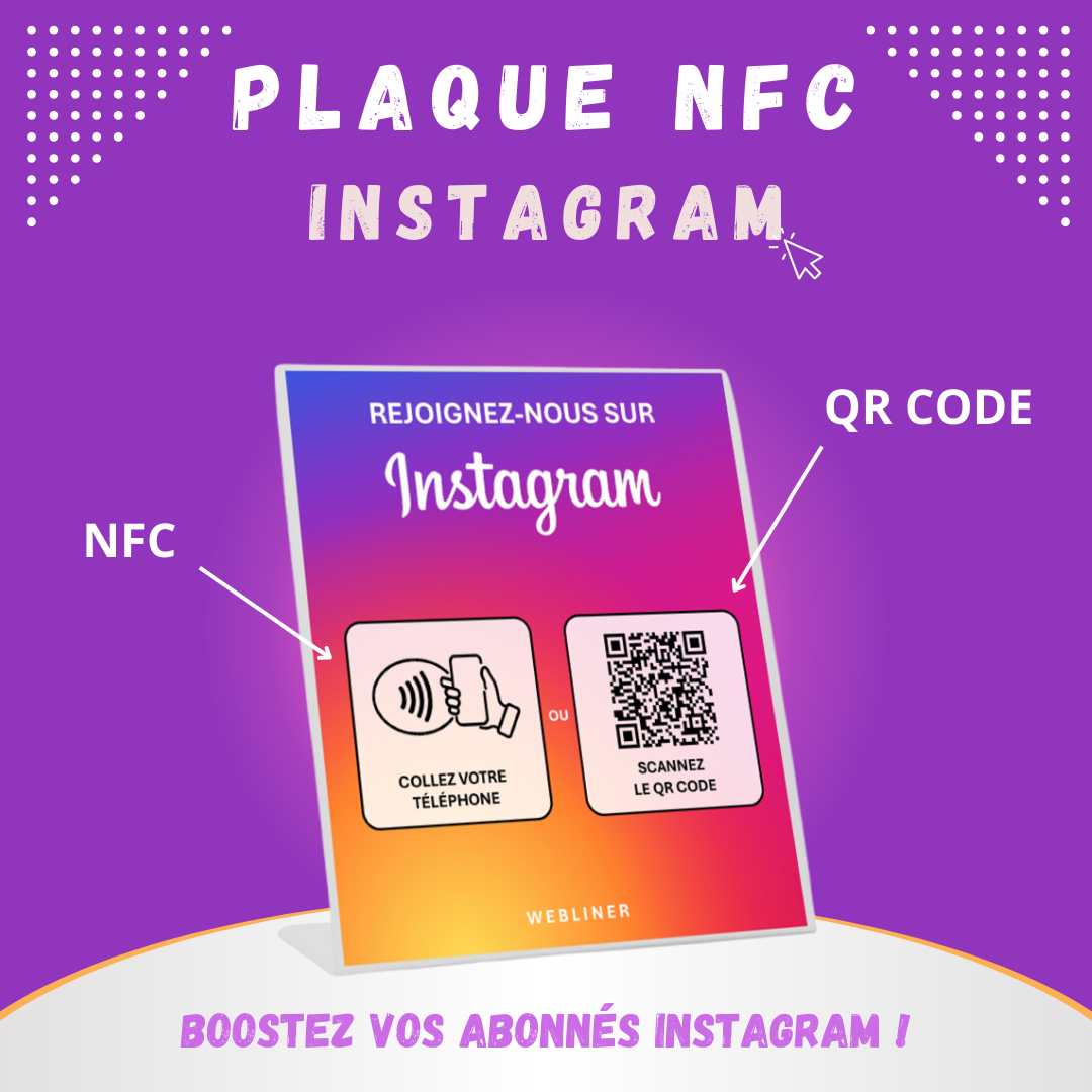 Plaque NFC INSTAGRAM
